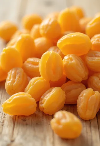 Suhe marelice v keramični skledi s svežimi marelicami in medom