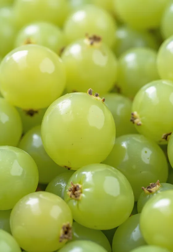 Sveže zelene in rdeče jagode kosmulje, narezane, z listom na leseni površini