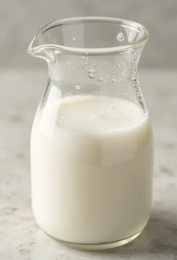 Pinjenec v keramični skledi in kozarcu na leseni površini v naravni svetlobi