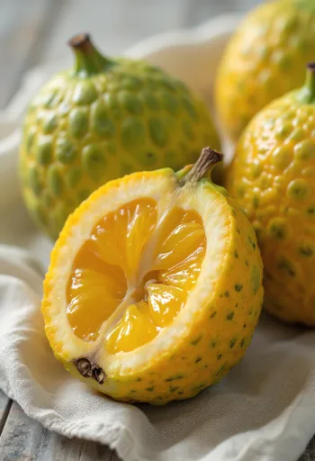 Sadež Ugli z rumeno-zeleno lupino in oranžnim mesom