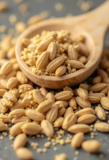 Mleti kumin in cela semena kumina na rustikalni leseni površini