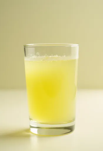 Sirotka v steklenici in krožniku na svetli leseni površini v naravni svetlobi