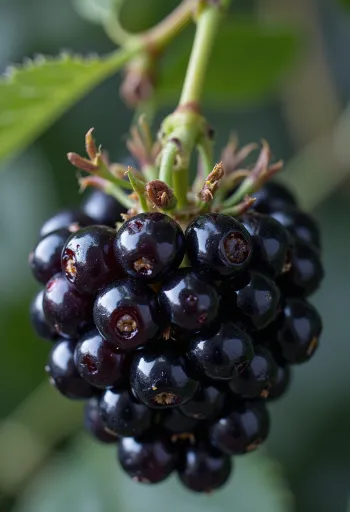 Sveže robide v skledi in na leseni mizi, z domačo marmelado