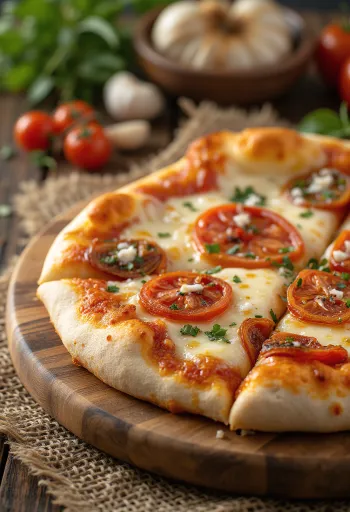 Pizza ai Pomodori Secchi s sušenim paradižnikom in sirom
