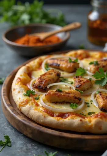 Postrežena Pizza Ghanaian Style