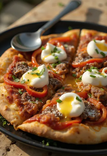 Postrežena Pizza Iskender