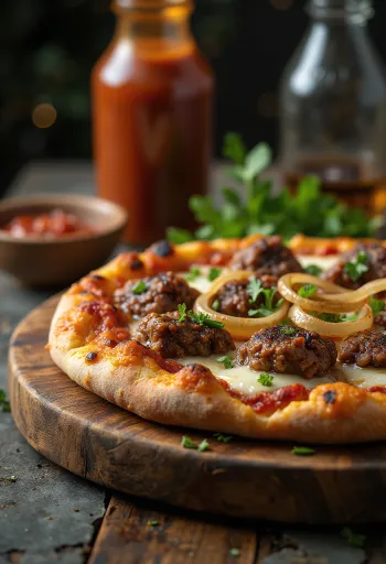 Postrežena Pizza Kenyan Nyama Choma