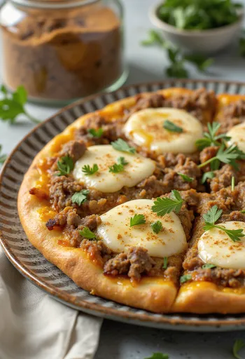 Postrežena Pizza Maroccaine