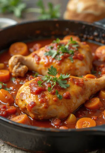 Pollo alla Cacciatora italijanski piščanec na lovski način