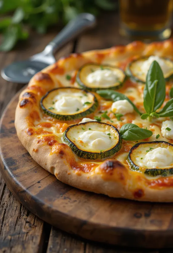 Pizza ai Fiori di Zucca s cvetovi bučk in skuto