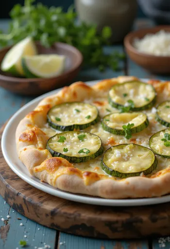 Pizza al Zucchini z bučkami in siri