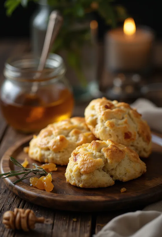 Postreženi skoni s kandiranim ingverjem