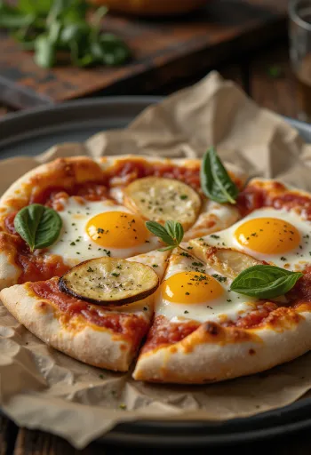 Pizza alla Melanzana z jajčevci in mocarelo