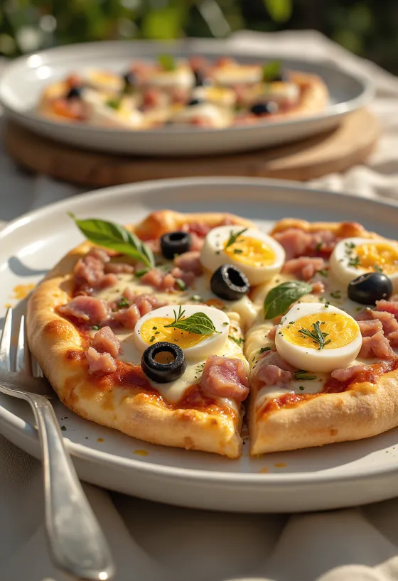 Postrežena Pizza Tunisienne