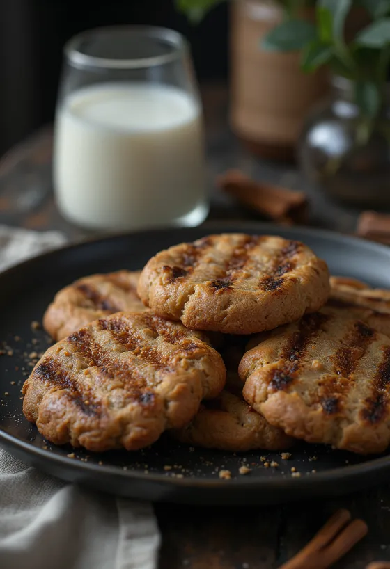 BBQ pečeni ingverjevi medenjaki postreženi