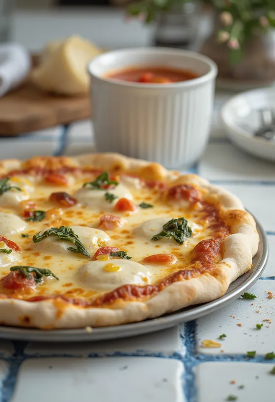 Pizza alla Ricotta z rikoto in sirom