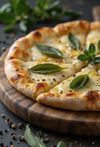 Pizza alla Salvia z žajbljem in sirom