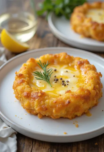 Saganaki s sirom kasseri, postrežen s svežo limono