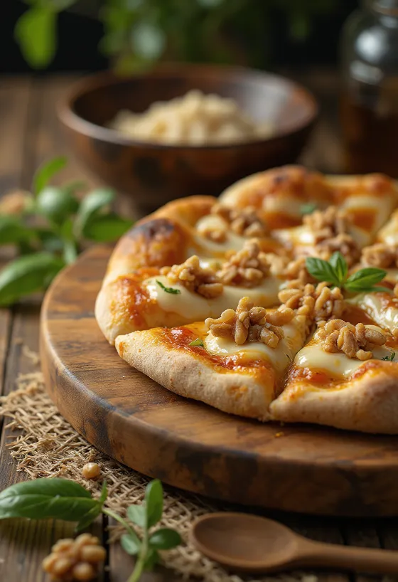 Pizza alle Noci z orehi in sirom