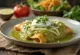 Enchilada verde postrežena
