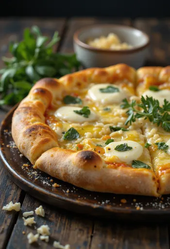 Pizza all’Aglio s česnom in sirom