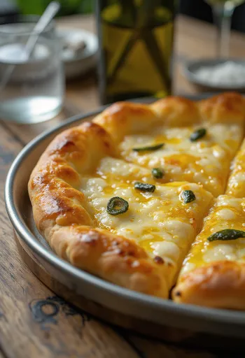 Pizza all’Olio z ekstra deviškim oljčnim oljem in svežimi zelišči