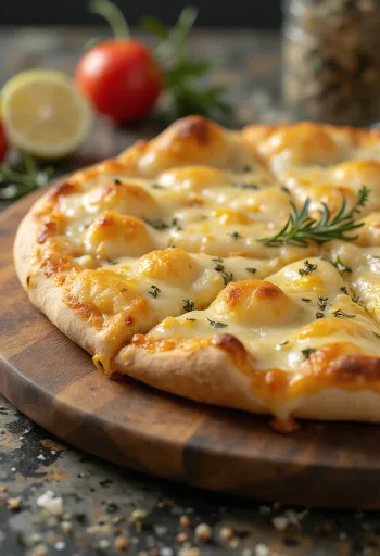 Pizza Bianca con Parmigiano s parmezanom in mocarelo