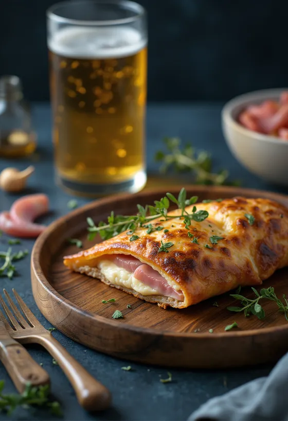 Sveže pečen Ajdov Calzone
