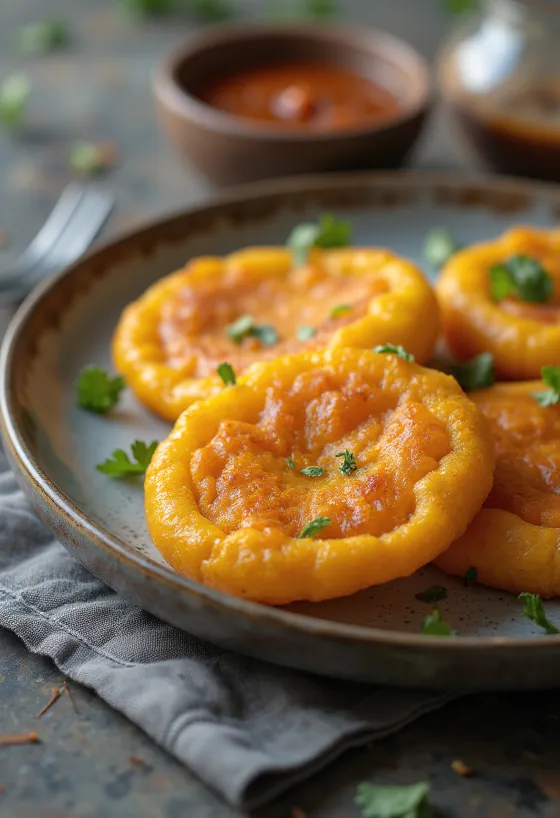 Sopaipilla Chilena brez glutena, hrustljava in fina, postrežena z medom
