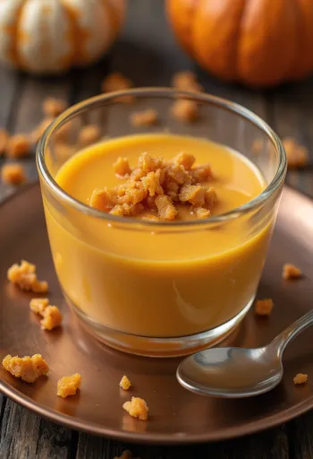 Bučna panna cotta v kozarcu