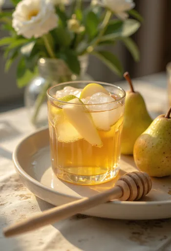 Irski hruškov cider sveže postrežen