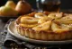 Tarte Tatin s hruškami, karamelni biskvit s hruškovimi rezinami
