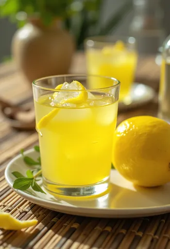 Limonin liker postrežen v steklenici