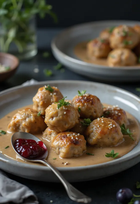 Köttbullar, postreženo