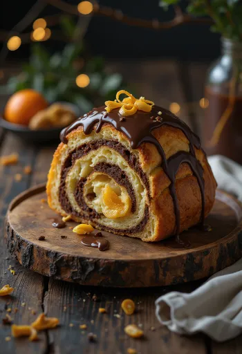 Panettone z mlečno čokolado, italijanska sladica
