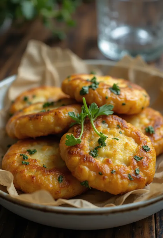 Sveže pripravljen Methi Bhaji, s hrustljavimi kroglicami sabljastega triplata