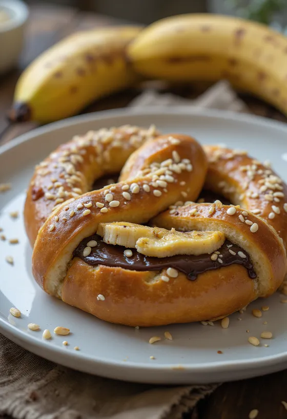 Bananina čokoladna presta s sezamom