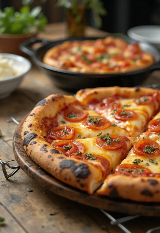 Detroit Style Pizza kvadratna, debela in hrustljava