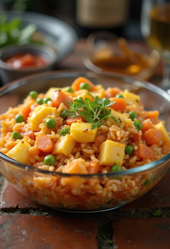 Solata Omurice postrežena s svežim peteršiljem in jajcem
