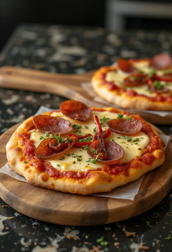 Diavola pizza z gorgonzolo in čilijem