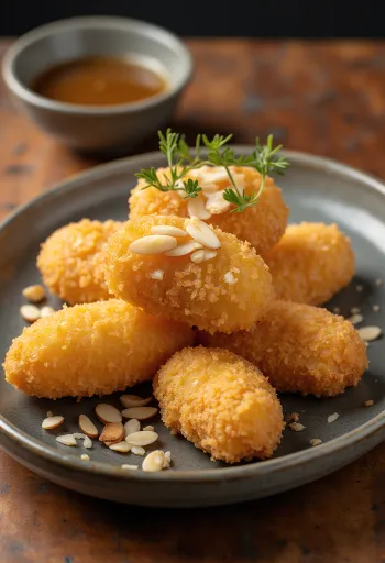 Mandljevi korokke, postreženi
