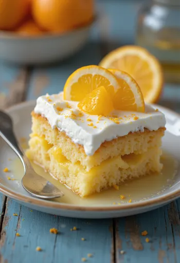 Tres leches s pomarančo, sveže postrežen