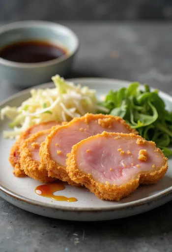 Katsu Ham, hrustljavo panirane rezine šunke s tonkatsu omako