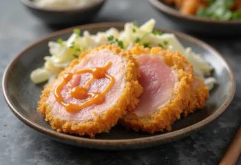 Katsu Ham, hrustljavo panirane rezine šunke s tonkatsu omako