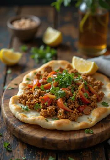 Lahmacun serviran