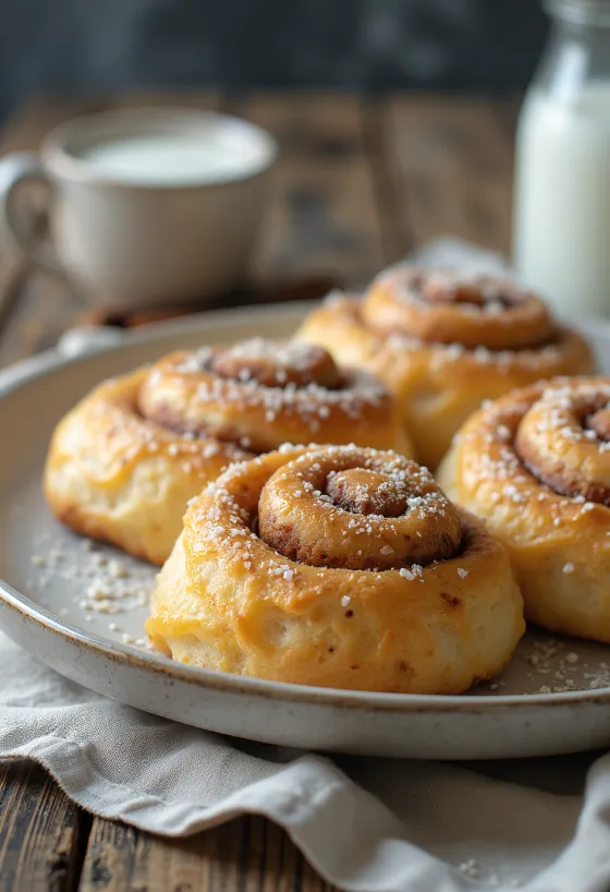 Veganski kanelbulle, cimetovi polžki pripravljeni z rastlinskimi sestavinami