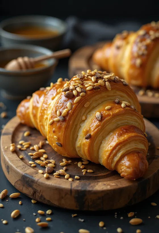 Postreženi rogljički s sončničnimi semeni