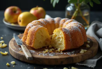 Postrežen limonin in jabolčni šarkelj