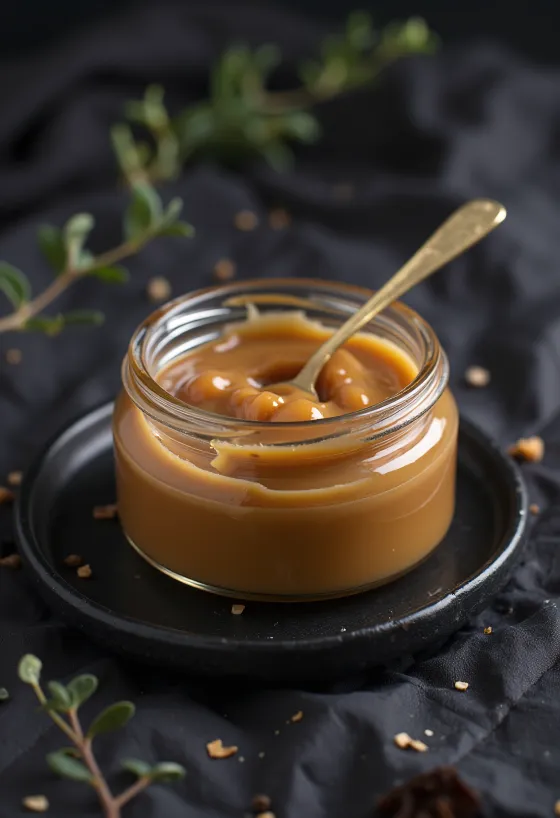 Manjar de leche karamelna različica, bogata karamelna krema