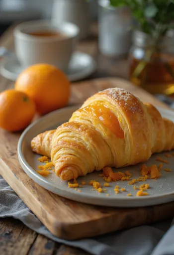 Postreženi pomarančni rogljički